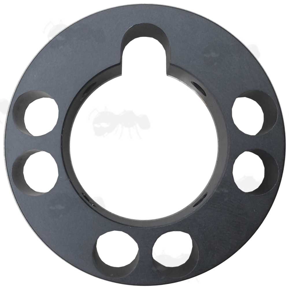 AR Rifle Round Metal One Piece Free Floating Quad Rail Handguard End Cover Cap for .308 Barrels