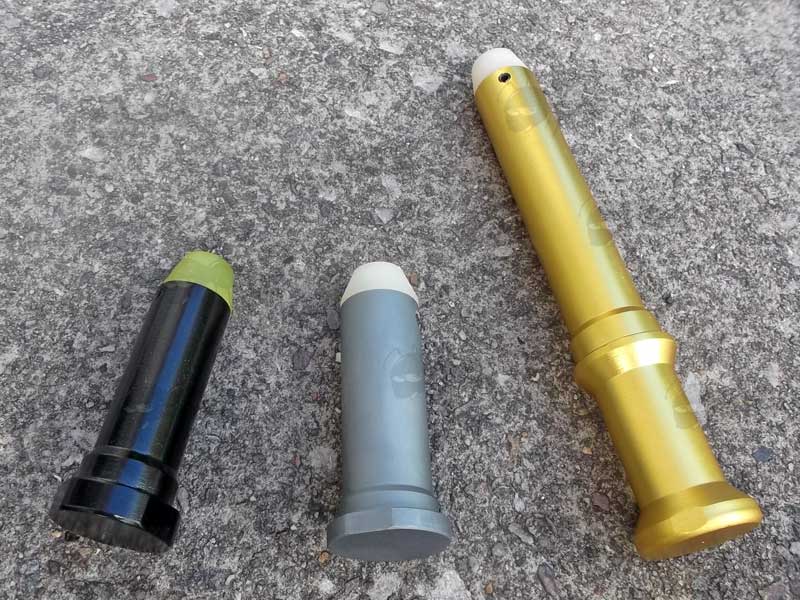 Three Types of .308 AR Style Buttstock Buffer Weights
