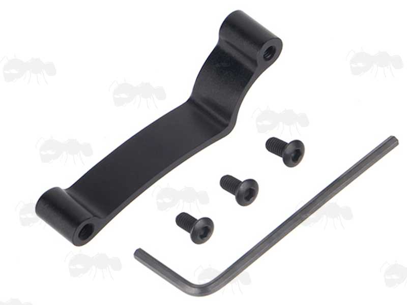 Tac Rifle Black Metal V-Shaped Enhanced Trigger Guard with Fittings
