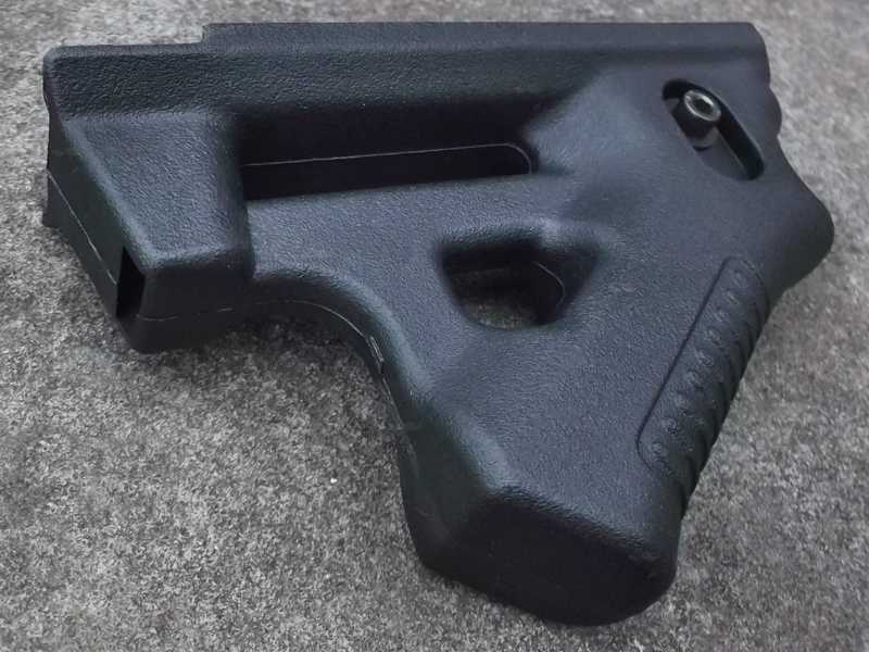 Black Polymer Triangular Rifle Rail Front Grip