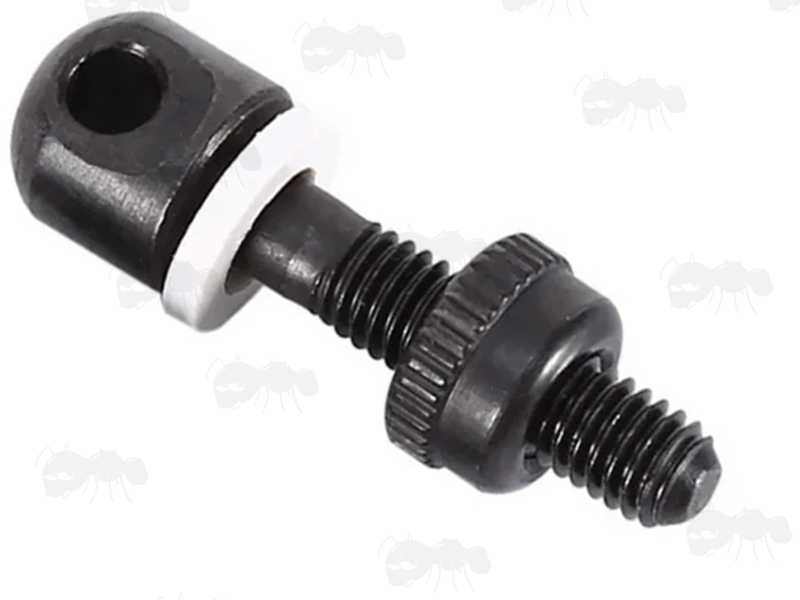 Black Nut, Shown Fitted to a Machine Thread QD Stud