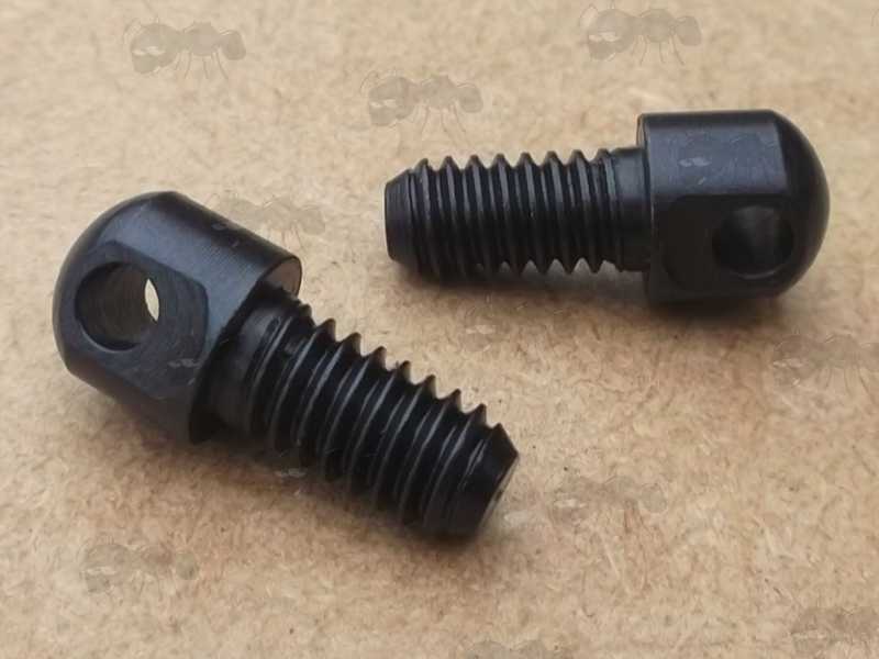 Pair of QD Swivel Base Forend Long Stud with a 1/4 Inch Diameter Machine Screw
