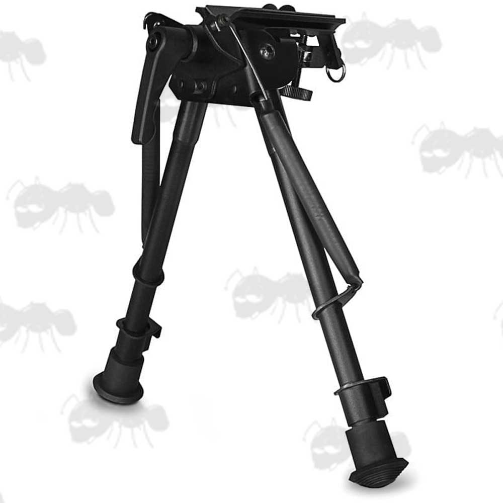 Hawke QD Stud Fitting 23-33cm Telescopic Leg Rifle Bipod with Swivel and Tilt Functions