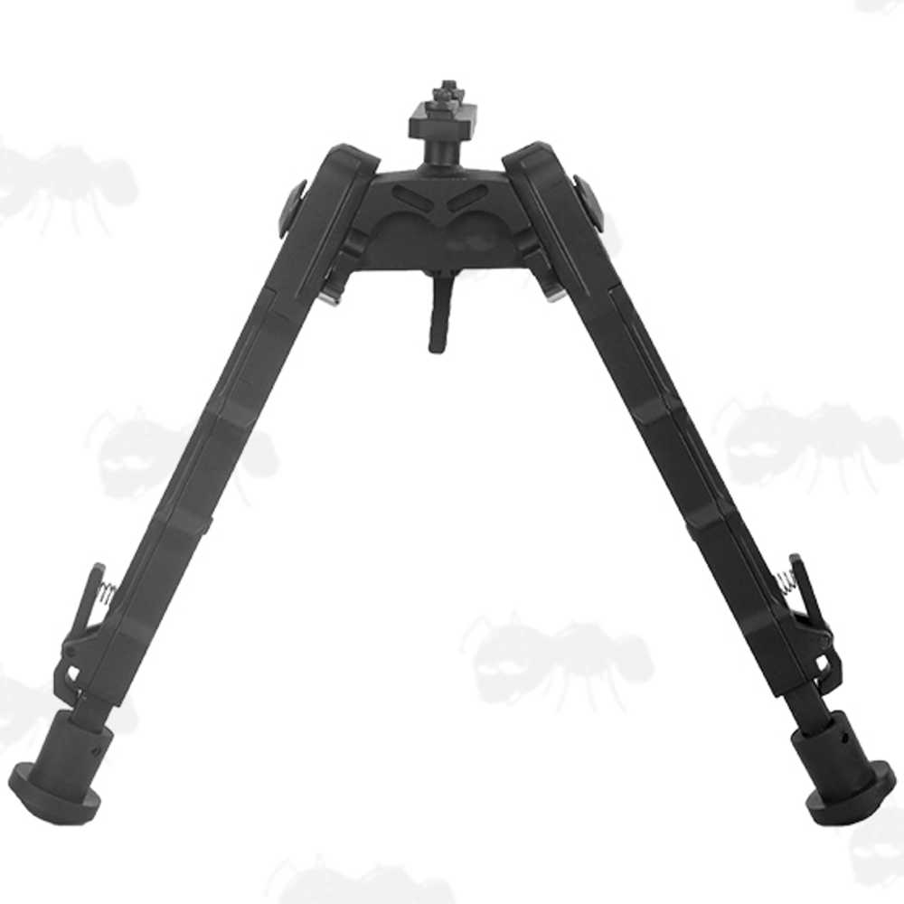 One Piece ALl Design Metal Rifle Bipod for M-Lok Slotted Handguards, with Quick-Release Lever Retractable Legs
