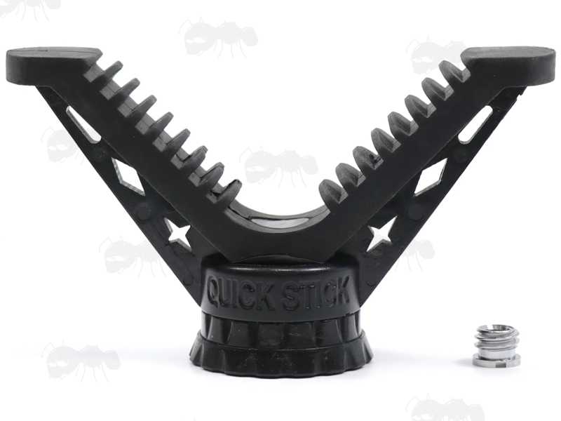 V-Notch Rest from The Compact Black Metal Tripod Benchrest Shooting Quick Stick