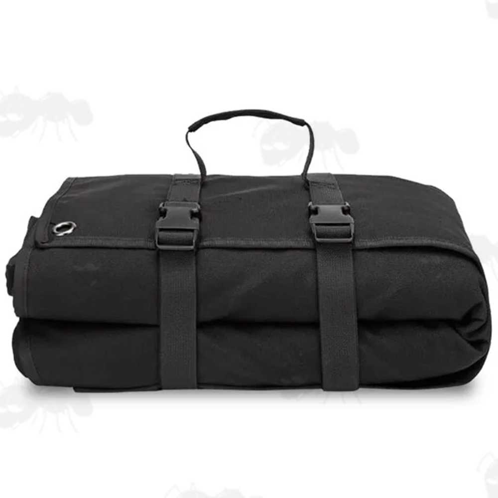 Roll-Up All Black Colour Padded Prone Shooters Ground Mat