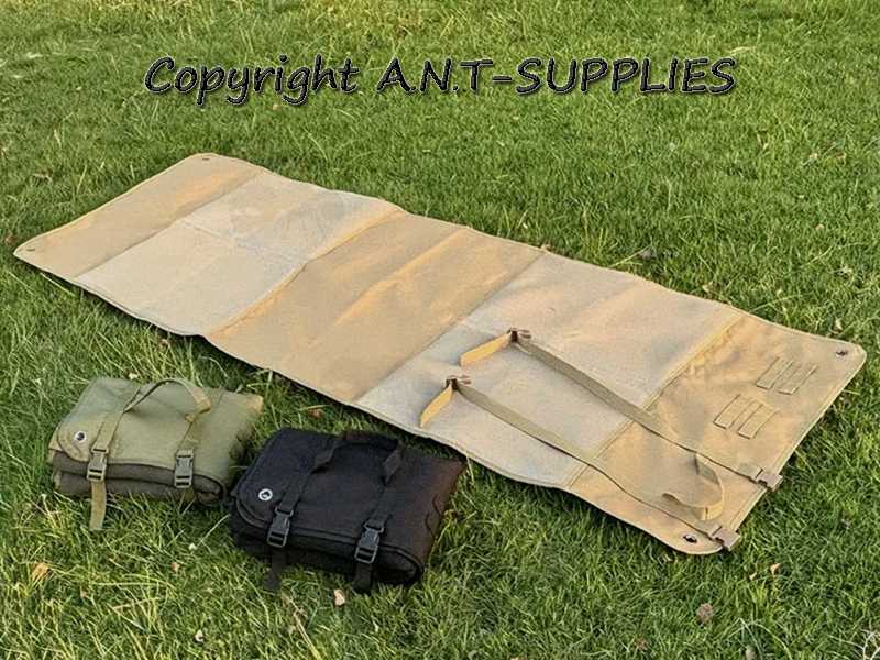 Roll-Up All Black, Green and Tan Coloured Padded Prone Shooters Ground Mats
