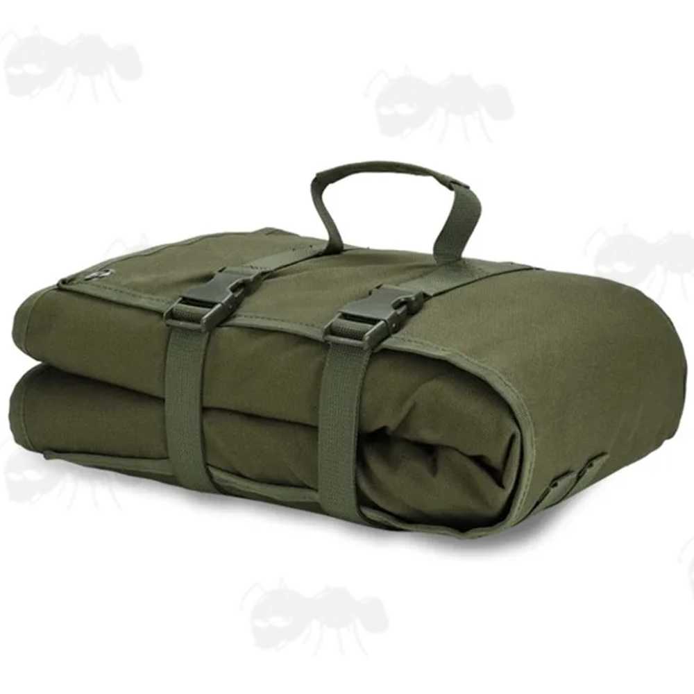 Roll-Up All Green Colour Padded Prone Shooters Ground Mat