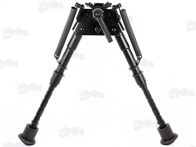 Telescopic Leg Rifle Bipod ~ QD Bench Rest Model with Tilt Lock Lever