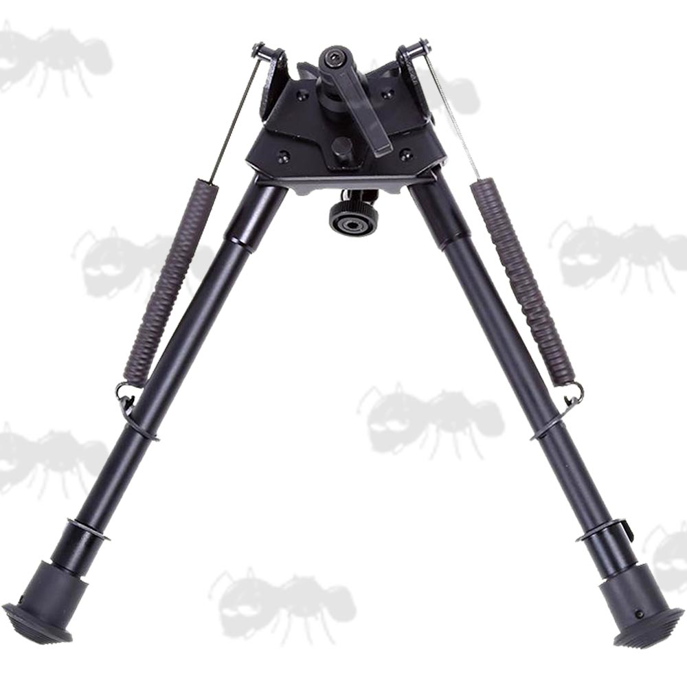 Telescopic Leg Rifle Bipod ~ Prone Model with Lever Lock Tilt