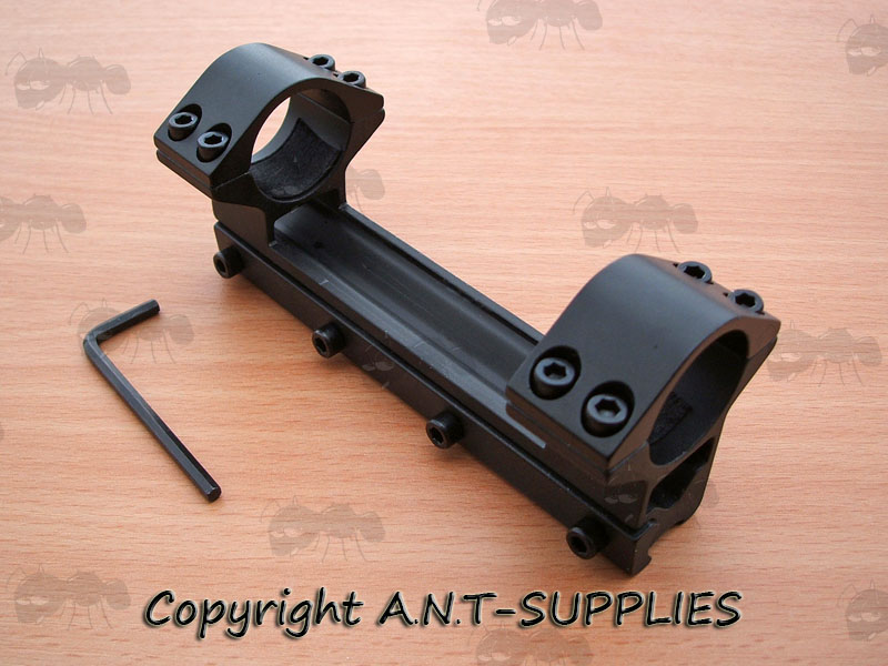 Long Base, One Piece, High-Profile See-Thru 25mm Scope Ring Mounts for Dovetail Rails