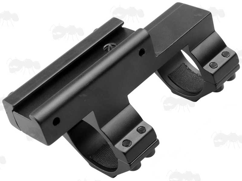 Base Fitting View of The Dovetail Rail 1 Piece Forward Reach 30mm Rings Scope Mount