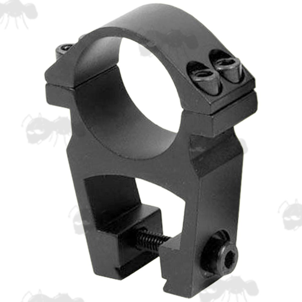 High-Profile Double-Clamped Open Design 25mm Scope Ring for Dovetail Rails