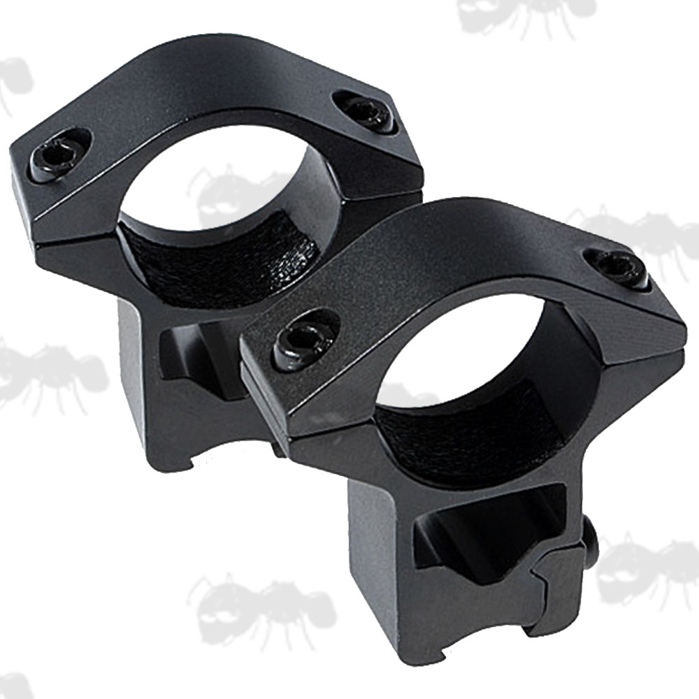 High-Profile See-Thru 25mm Scope Ring for 9.5-11.5mm Dovetail Rails