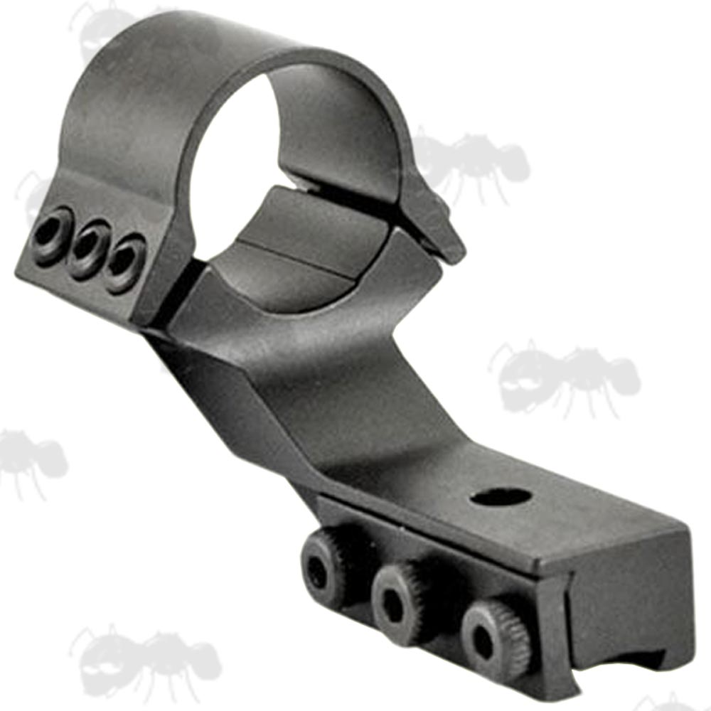 Forward Reach 25mm Scope Ring Mount for Dovetail Rails, Triple Clamped