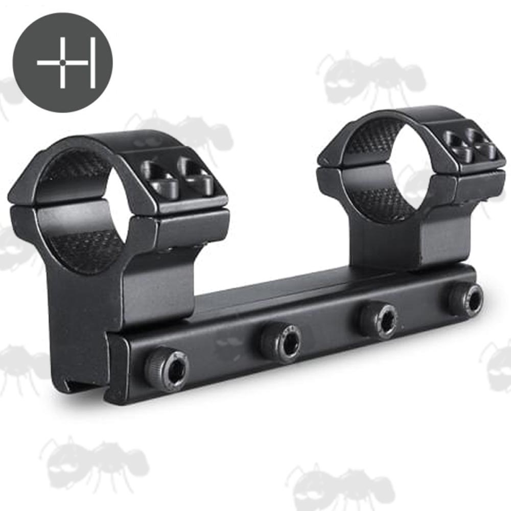 One Piece Hawke Optics Match Mount for 9-11mm Dovetail Rails, High Profile Design for 25mm Diameter Scopes, Model 22 105