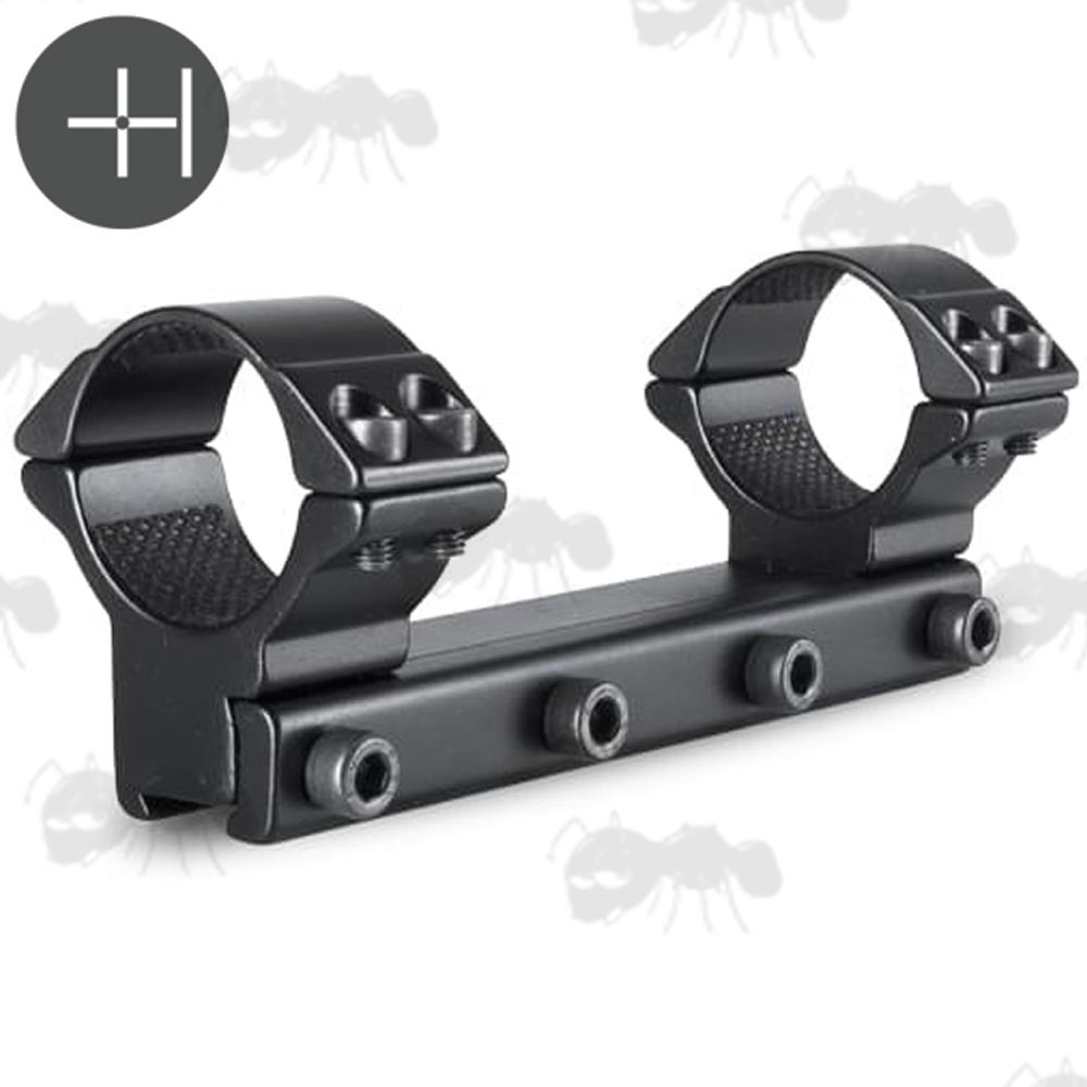 One Piece Hawke Optics Match Mount for 9-11mm Dovetail Rails, High Profile Design for 30mm Diameter Scopes, Model 22 111