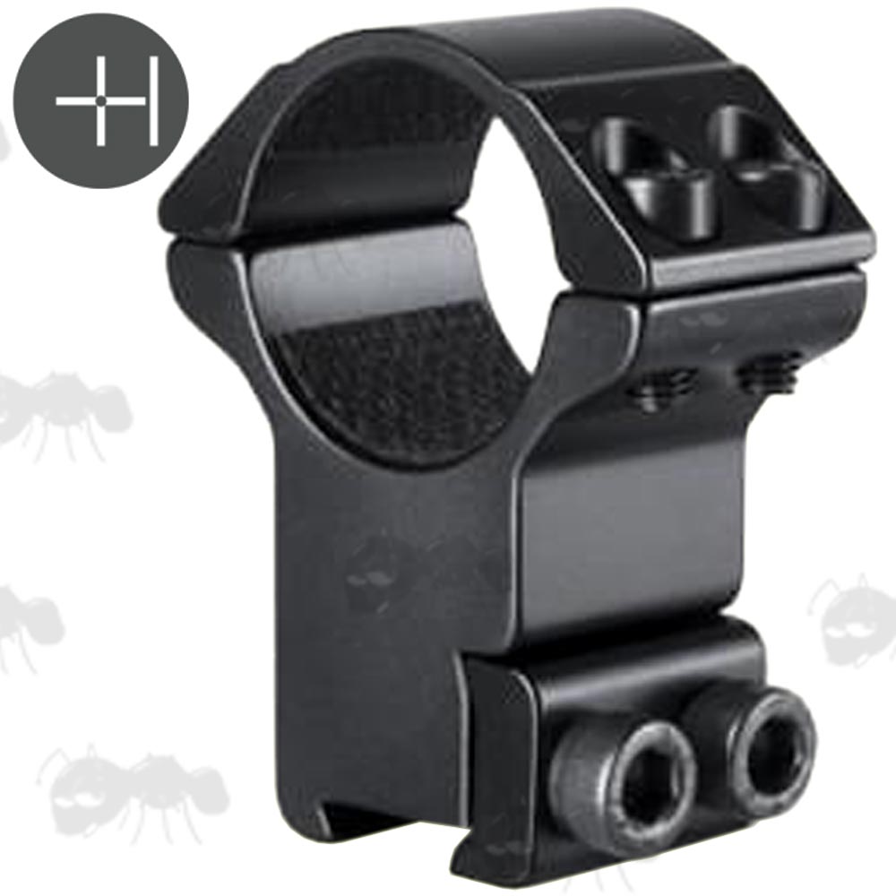 Pair of Hawke Two Piece Dovetail Rail Scope Match Mounts, High Profile Design for 25mm Diameter Scope Tubes, Model 22 102