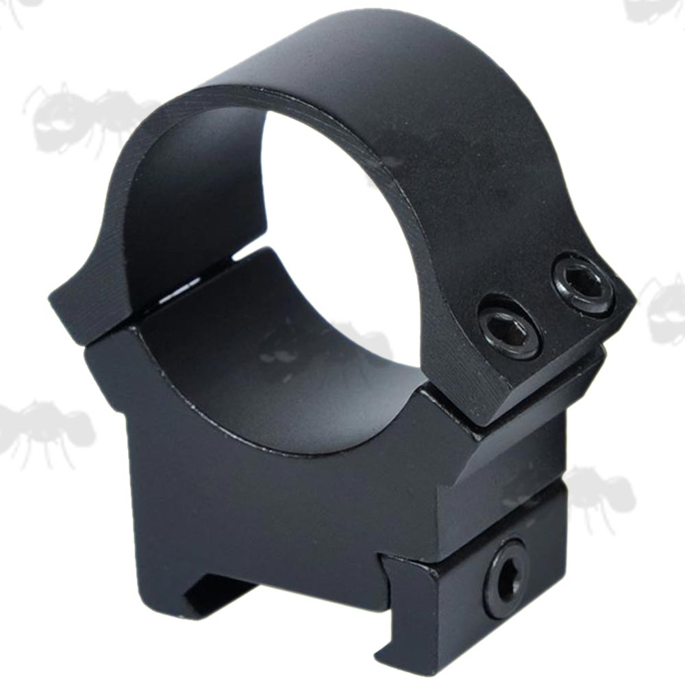 Low-Profile Double Clamped Arched 30mm Scope Ring for Weaver / Picatinny Rails