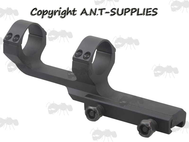 Extra Long Length AR-15 OP Offset Picatinny Flat Top Scope Mount With 30mm Rings