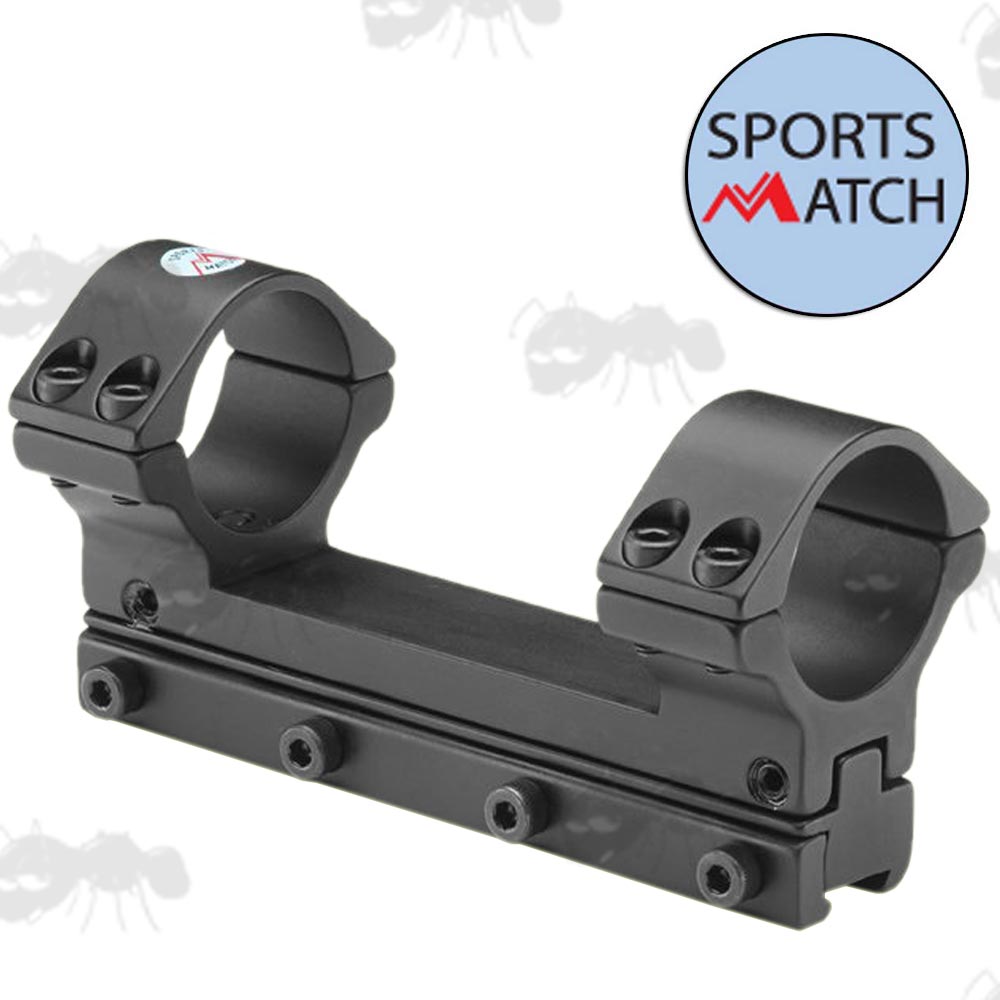 AOP56 Sportsmatch Dovetail Rail One Piece Fully Adjustable High Profile 30mm Diameter Scope Rings