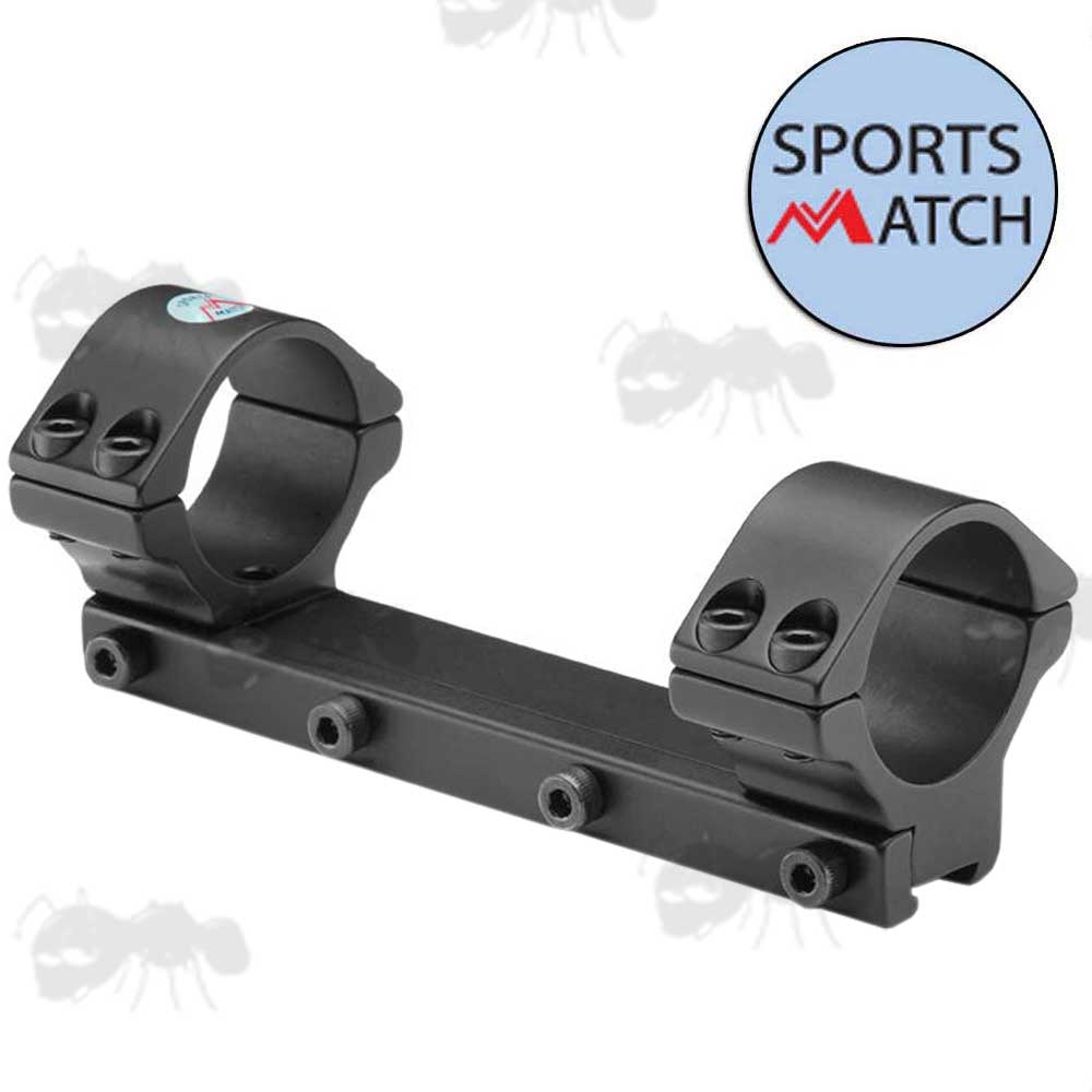 OP39C Sportsmatch 9.5-11mm Dovetail Rail One Piece Medium Profile 30mm Diameter Scope Rings with Arrestor Pin