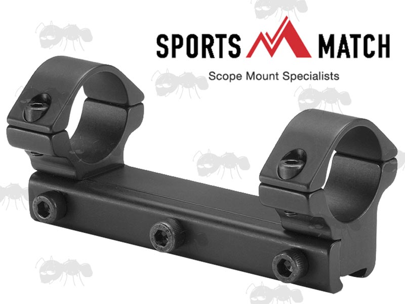 OP57 Sportsmatch 9.5-10.5mm Dovetail One Piece Medium Height 25mm Diameter Scope Mount