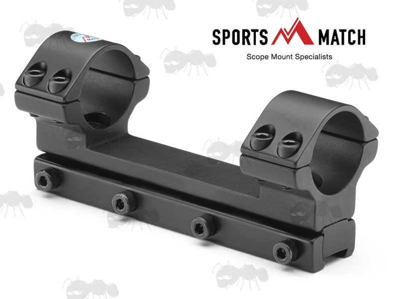 DM60 Sportsmatch Dampa 9.5-11mm Dovetail Rail One Piece High Profile 25mm Diameter Scope Rings with Arrestor Pin
