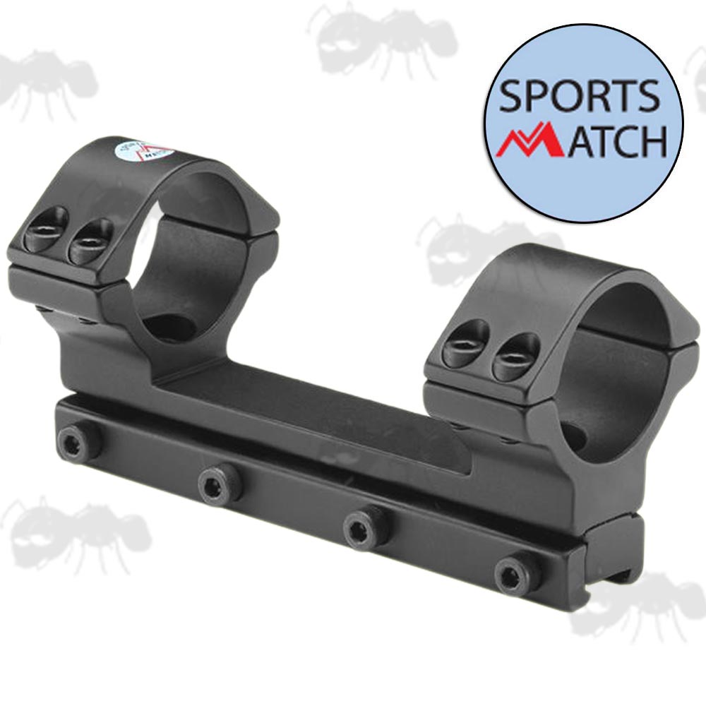DM70 Sportsmatch Dampa 9.5-11mm Dovetail Rail One Piece High Profile 30mm Diameter Scope Rings with Arrestor Pin