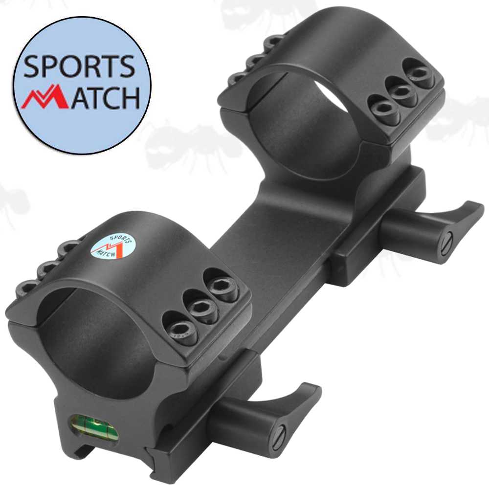 OP92 Sportsmatch Weaver / Picatinny High-Profile Quick-Release Lever One Piece 30mm Scope Rings Mount