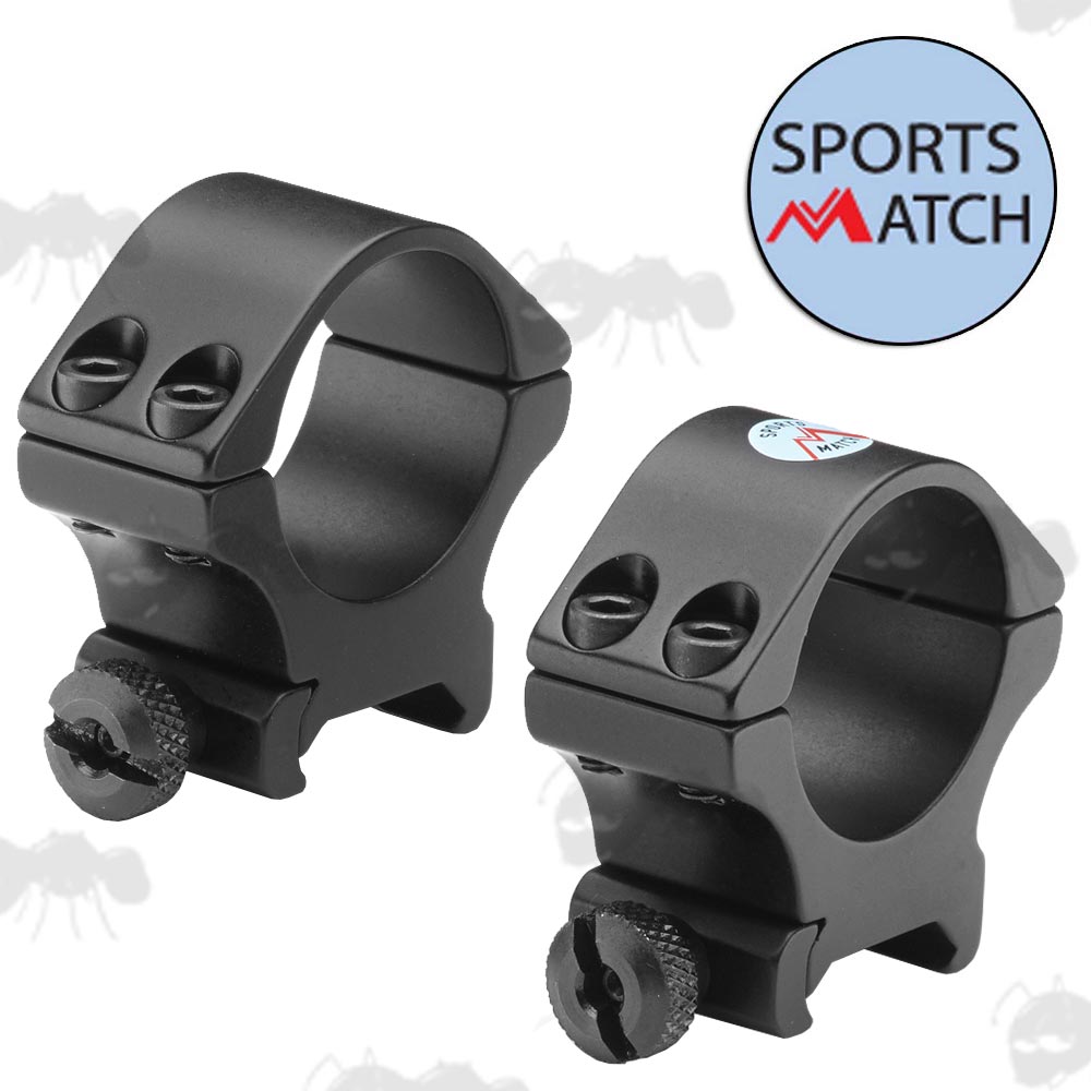 TO78 Sportsmatch Weaver / Picatinny Medium-Profile 30mm Scope Rings