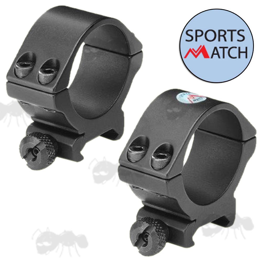 TO88 Sportsmatch Weaver / Picatinny Medium-Profile 34mm Scope Rings