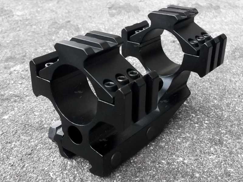 Short One Piece Cantilever Tri-Rail Scope Mount for 20mm Weaver / Picatinny Rail