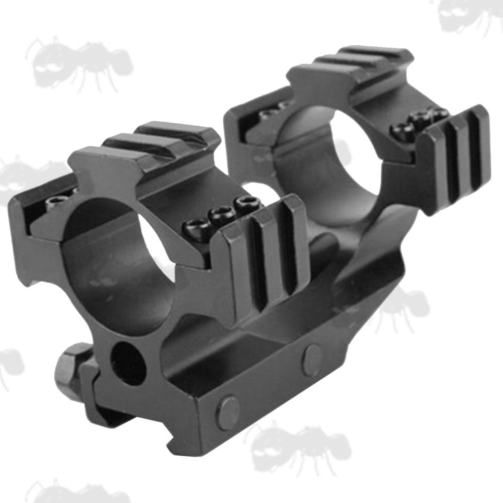 Short One Piece Cantilever Tri-Rail Scope Mount for 20mm Weaver / Picatinny Rails