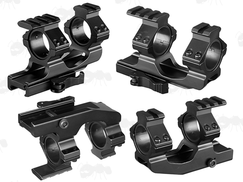 All for Views of The Stubby One Piece Scope Mount with Quick Release Throw Levers for Weaver / Picatinny Rails