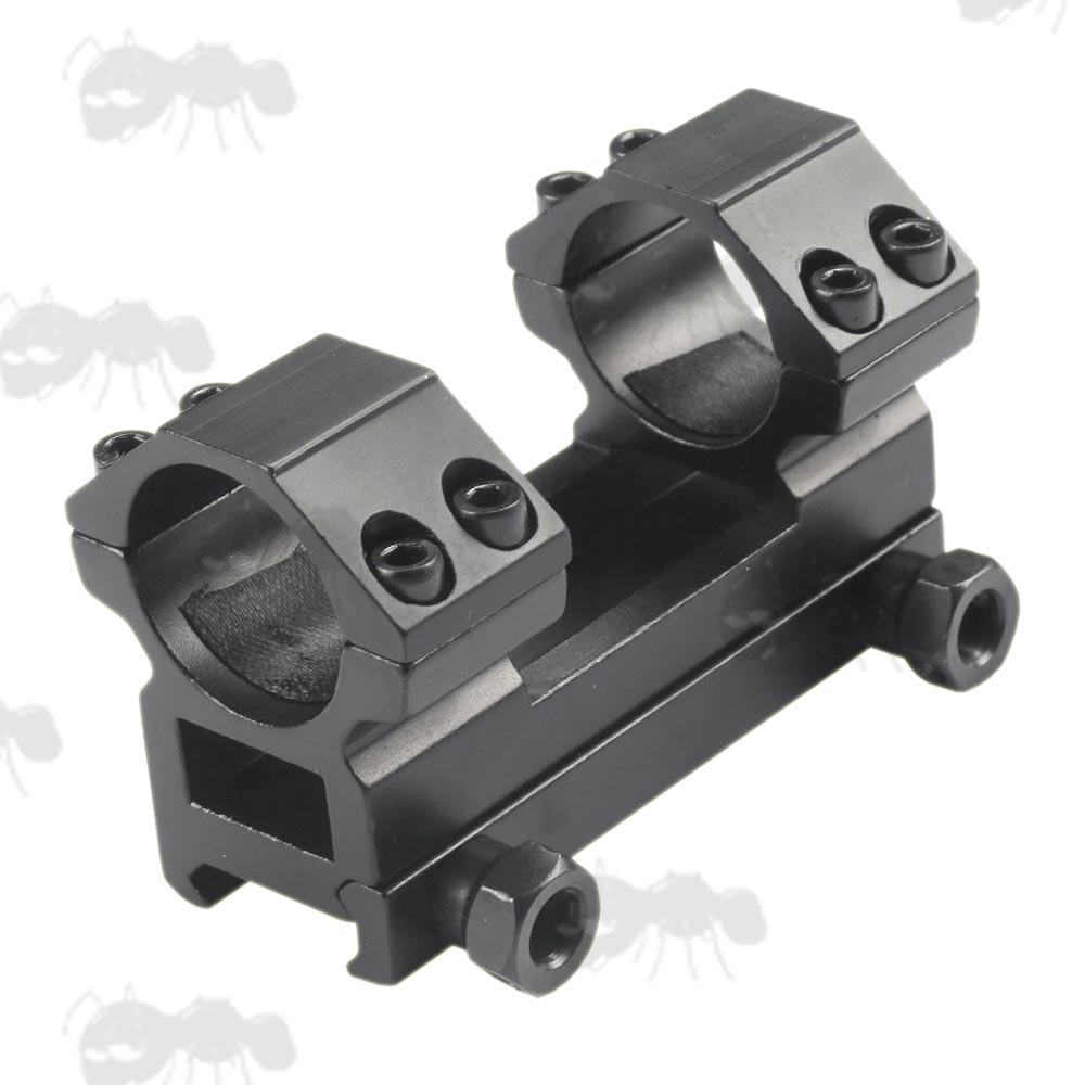 High-Profile One Piece Short Base Heavy-Duty 25mm Scope Mount for Weaver / Picatinny Rails