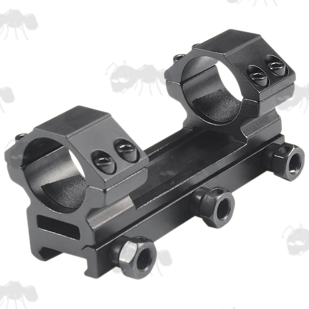 Low-Profile One Piece Heavy-Duty 25mm Scope Mount for Weaver / Picatinny Rails
