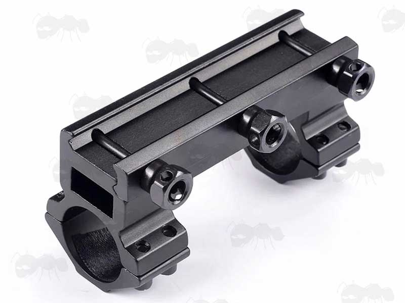 Base View of The Medium-Profile One Piece Heavy-Duty 25mm Scope Mount for Weaver / Picatinny Rails