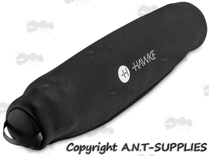 Hawke Optics Black Neoprene Scope Cover with White Hawke Logo