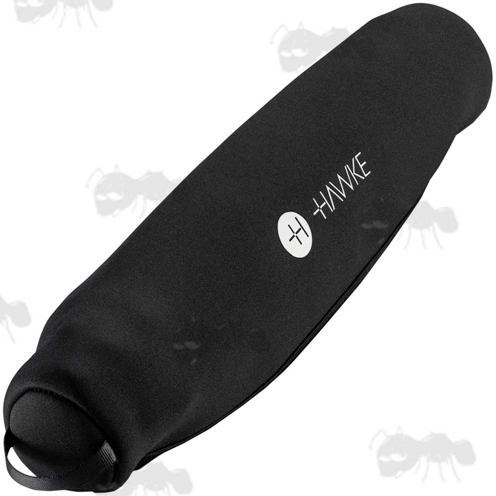Hawke Optics Black Neoprene Scope Cover with White Hawke Logo