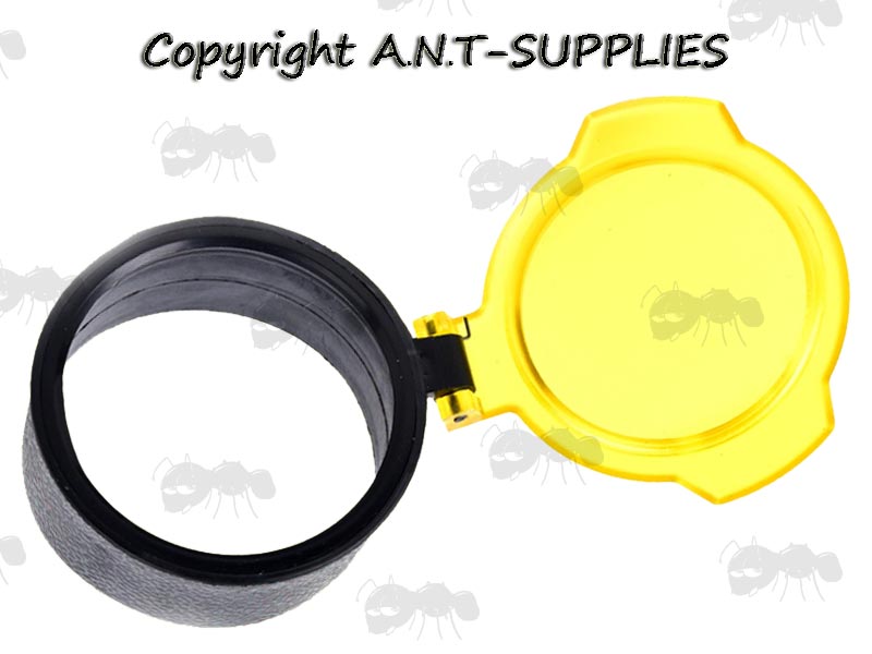Amber See Through Cover for Rifle Scope Lens Protection