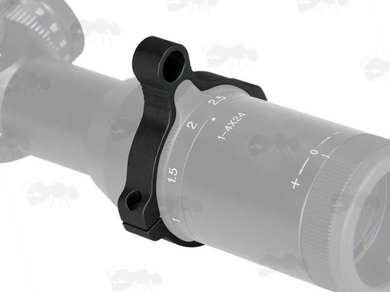 Black Aluminium Upgrade Throw Lever for Quick-Adjustable Rifle Scope Zoom 42mm, Fixed