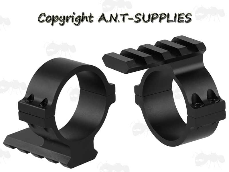 Pair of 34mm Scope Tube Accessory Rail Ring Mounts