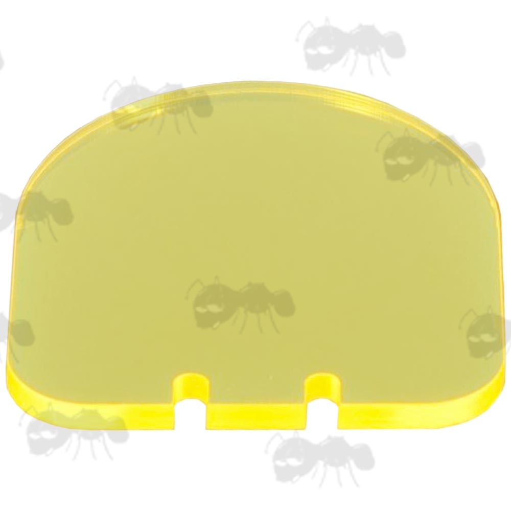 Spare Yellow Airsoft Sight Flip-up Lens Shield