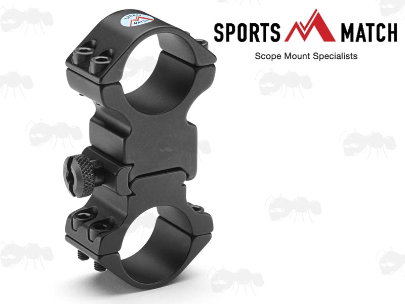 SportsMatch U.K. Torch to Scope Mount TM3 with Two 25mm Diameter Rings