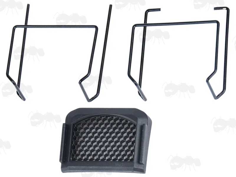 Airsoft Trijicon RMR Style Anti-Reflection Device Killflash with Metal Clip-On Fittings