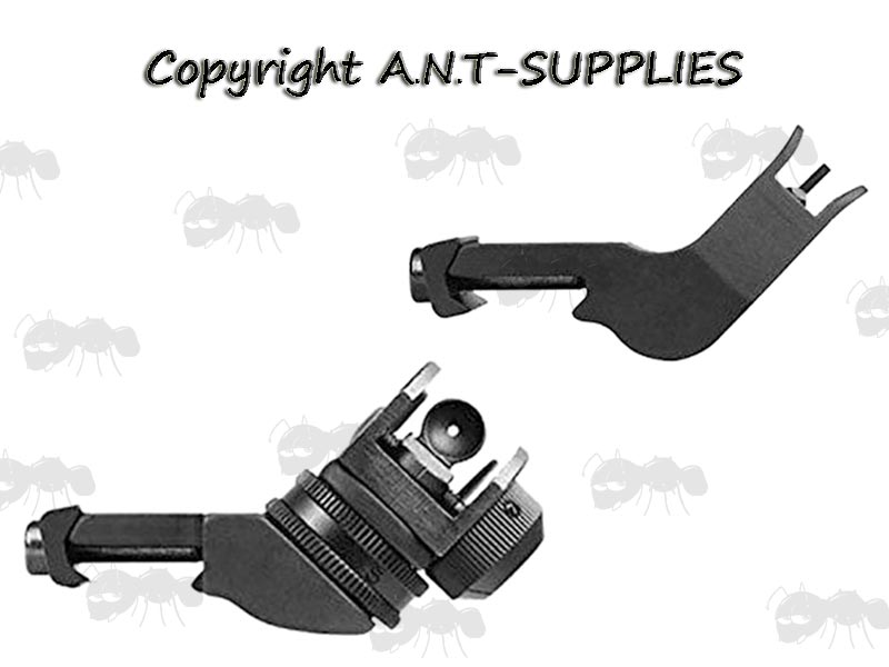 Airsoft Black AR-15 Folding Front Ironsight
