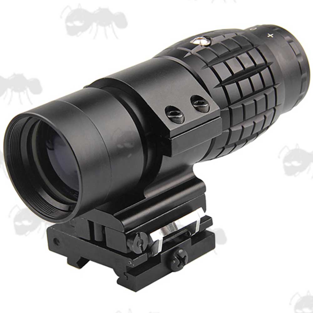 Flip To The Side Weaver / Picatinny Rail Fitting Airsoft Sight Magnifier with x3 Magnification