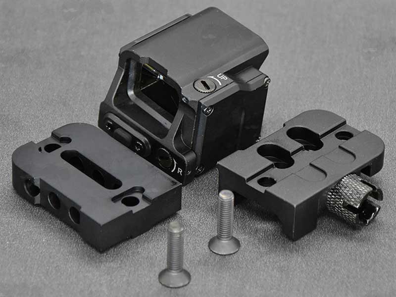 AnTac Box Shaped Red Dot Sight with Weaver / Picatinny Rail Height Extension Base