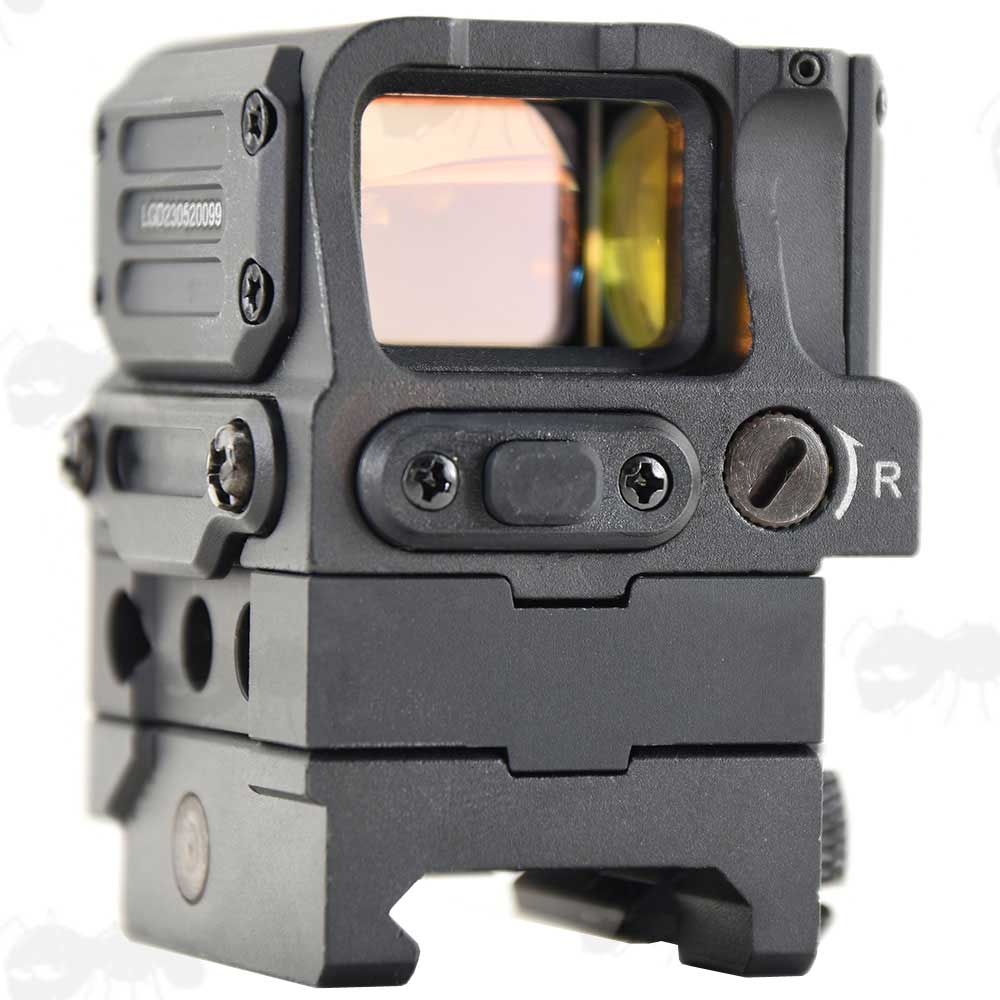 AnTac Box Shaped Red Dot Sight with Weaver / Picatinny Rail Height Extension Base